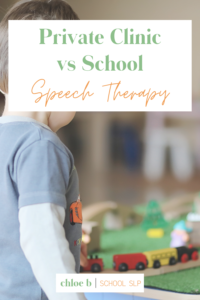 boy playing at private clinic for speech therapy