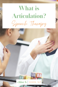 Therapist treating child articulation disorders