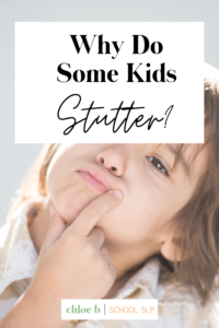 boy asking why do some kids stutter