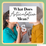 therapist treating articulation