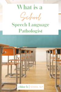 classroom with a school speech language pathologist