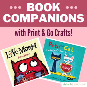 Book Companions with Print and Go Crafts