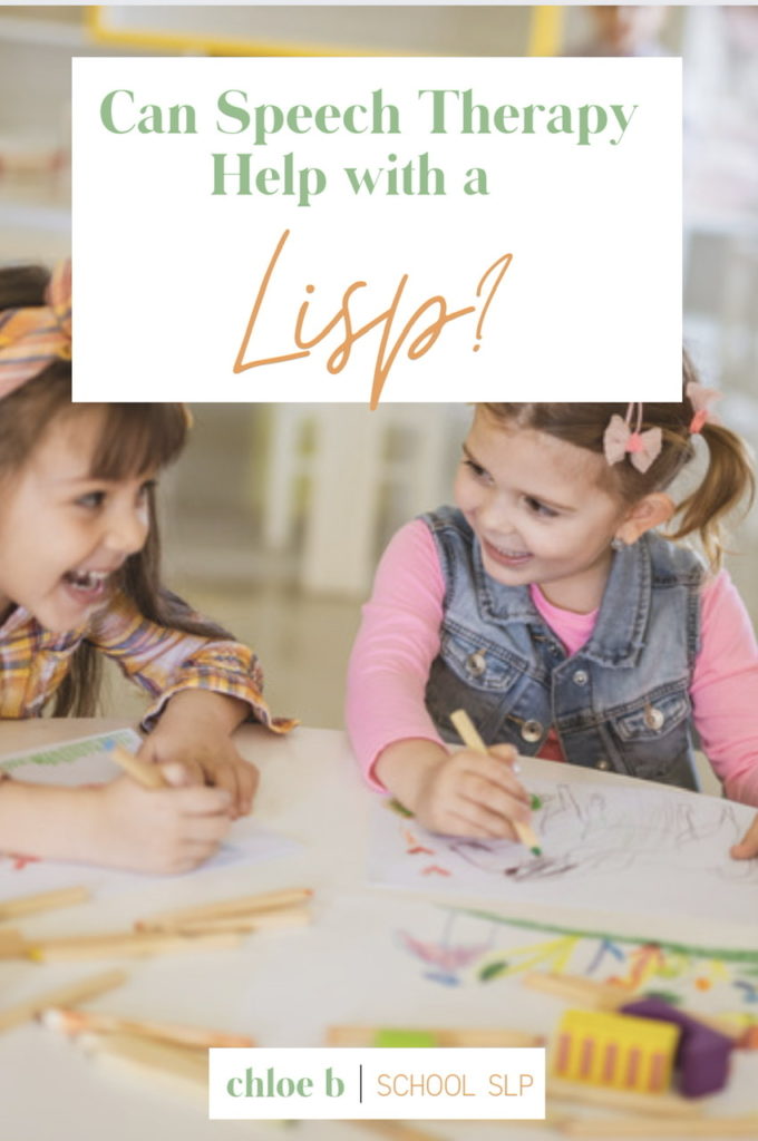 can speech therapy help with a lisp